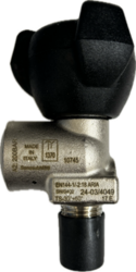 Argon valve E17 conical 19.8 - 200 bar